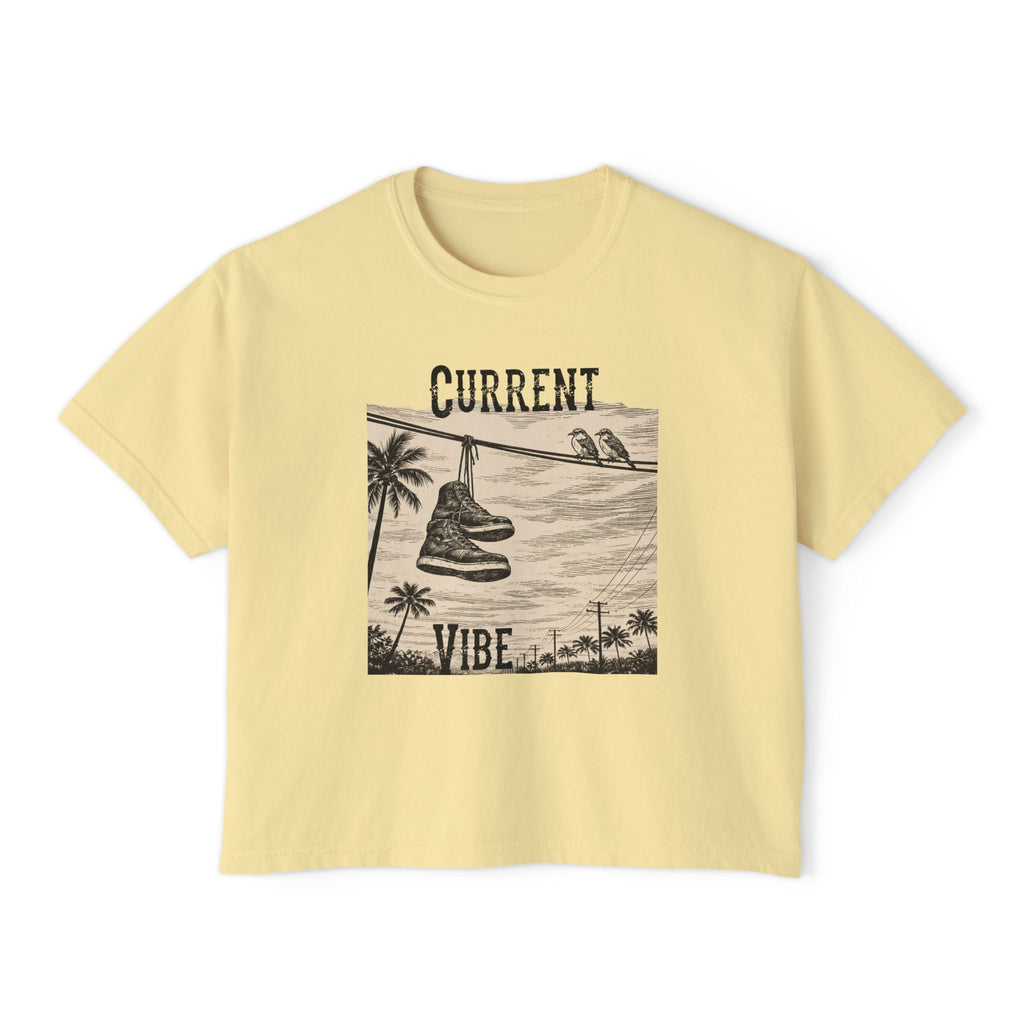 Hang ’Em Up & Chill - Boxy Crop Tee – Line Work Edition