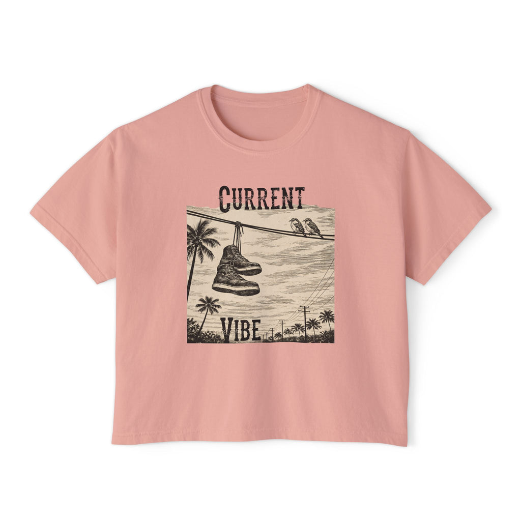 Hang ’Em Up & Chill - Boxy Crop Tee – Line Work Edition