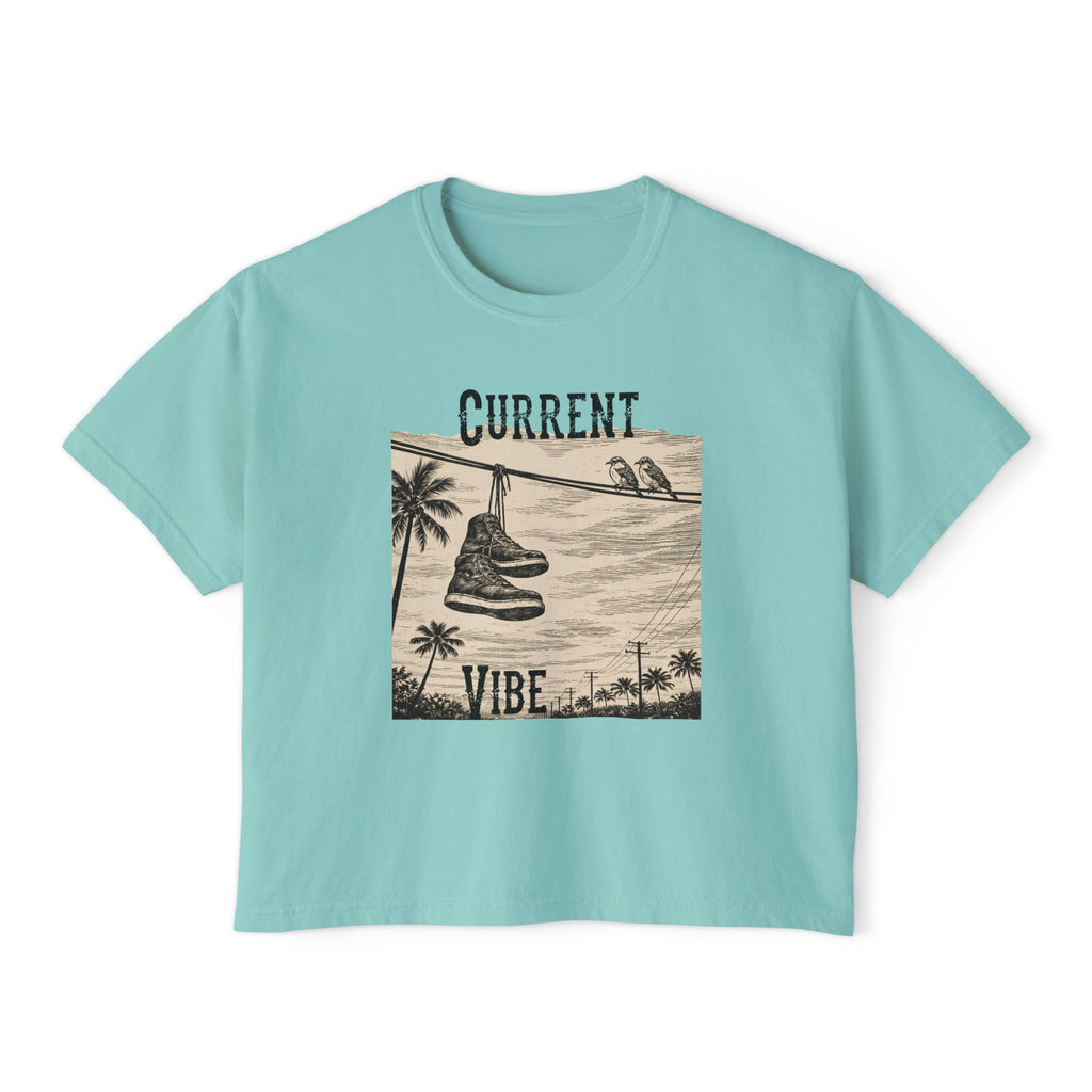 Hang ’Em Up & Chill - Boxy Crop Tee – Line Work Edition