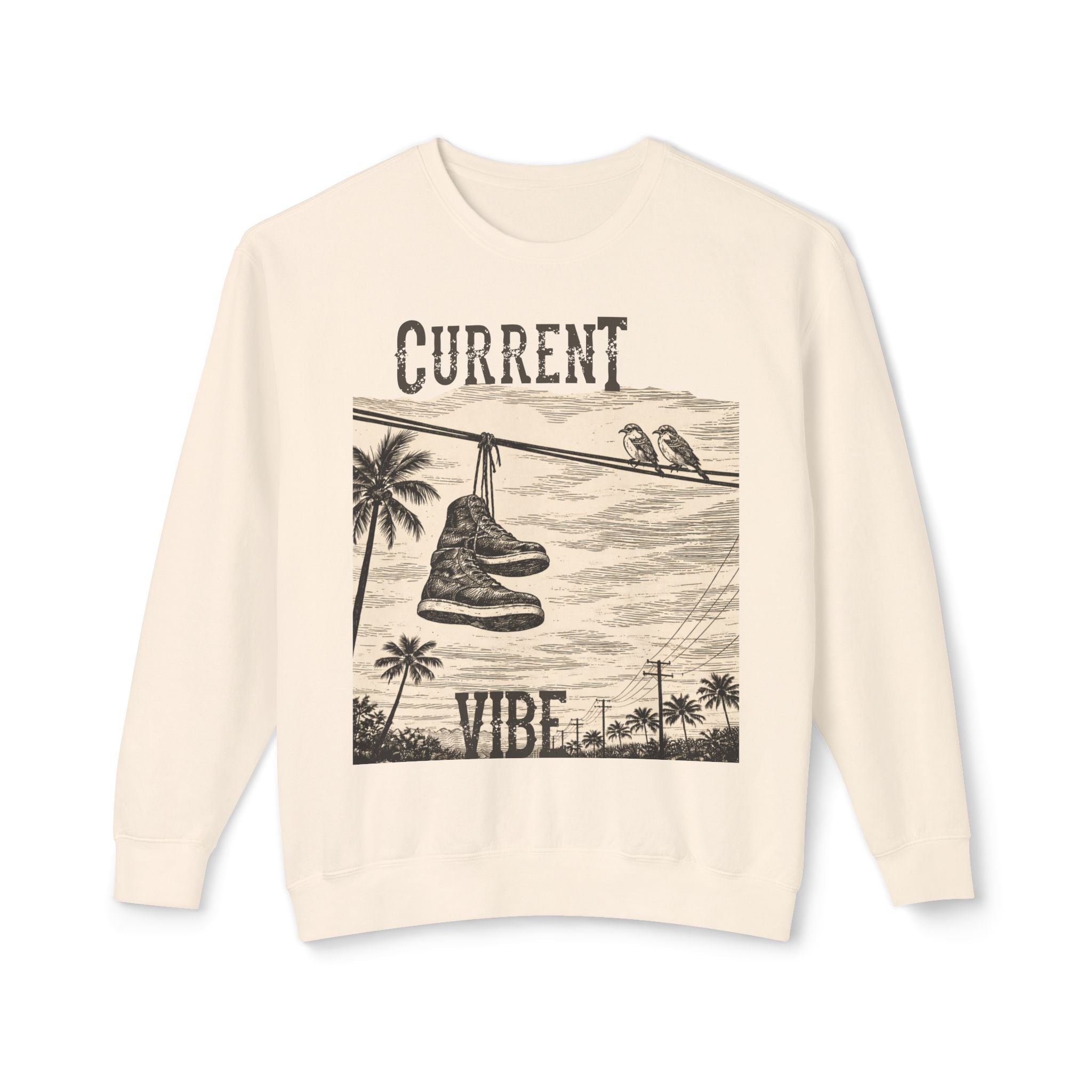 Hang ’Em Up & Chill –Relaxed fit Crew – Line Work Edition