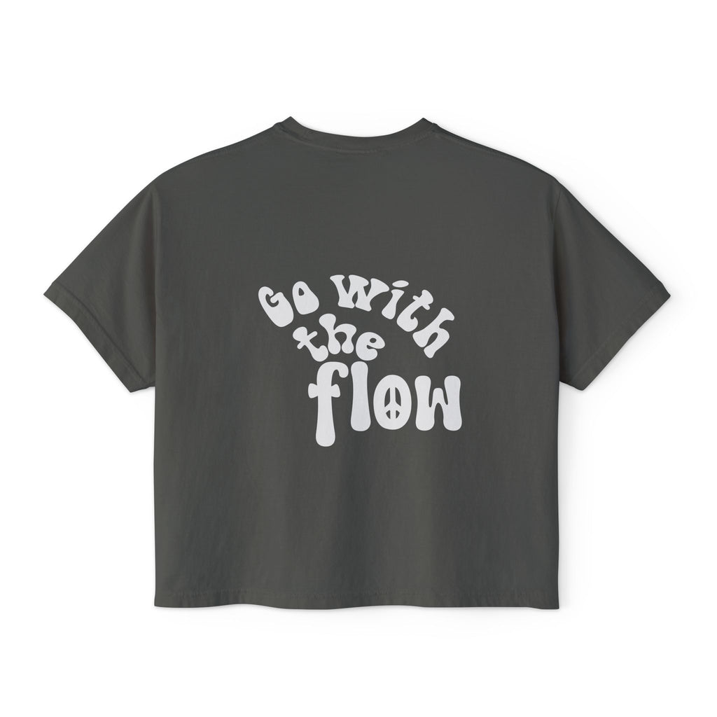 Go With the Flow Boxy Crop Tee