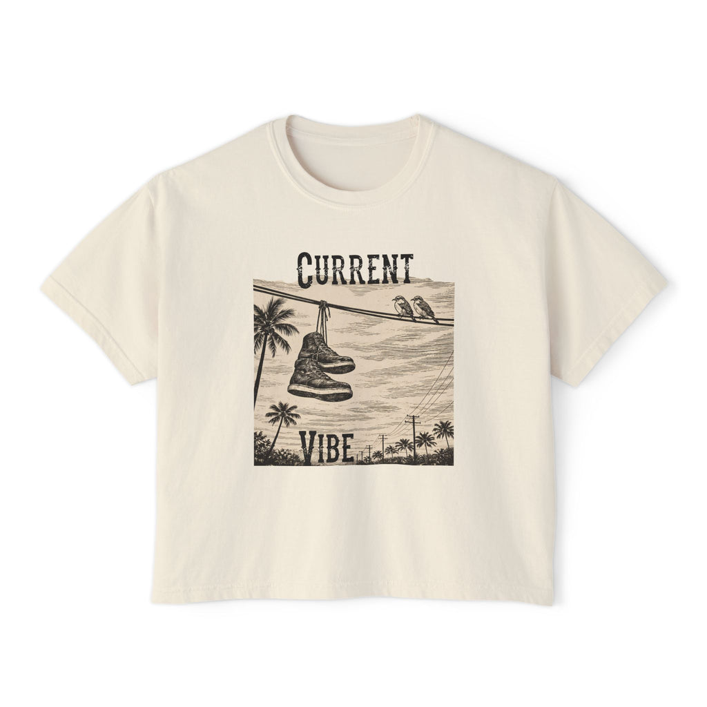 Hang ’Em Up & Chill - Boxy Crop Tee – Line Work Edition