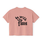 Go With the Flow Boxy Crop Tee
