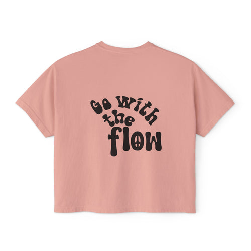 Go With the Flow Boxy Crop Tee